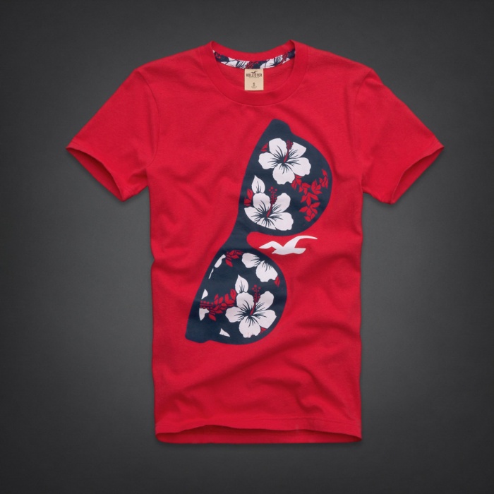 Hollister Hombres De Cuello Redondo Corto Remera HCO4085